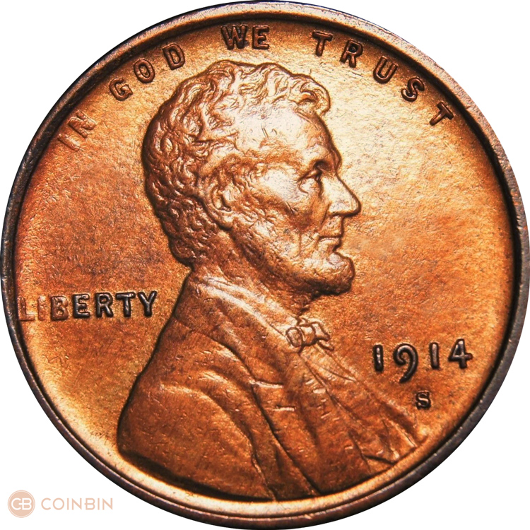 1914 S Wheat Penny Values, Key Dates, & Errors | CoinBin.com