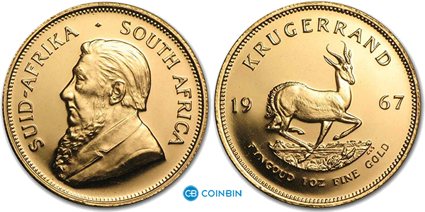 Gold outh African Krugerrand