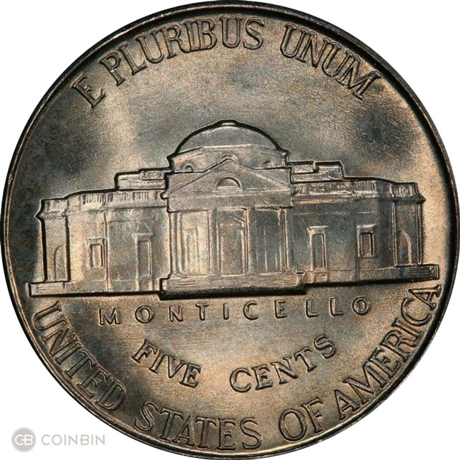 #144 1 oz Copper Round Jefferson Nickel 1938 
