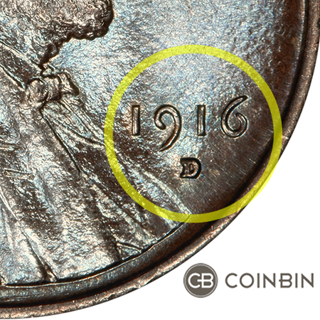 1916 D Mint Mark