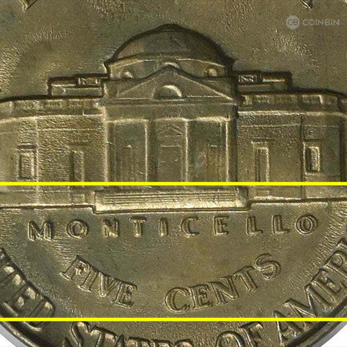 Doubled Monticello Jefferson Nickel Error