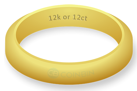 12k Gold Ring Mark